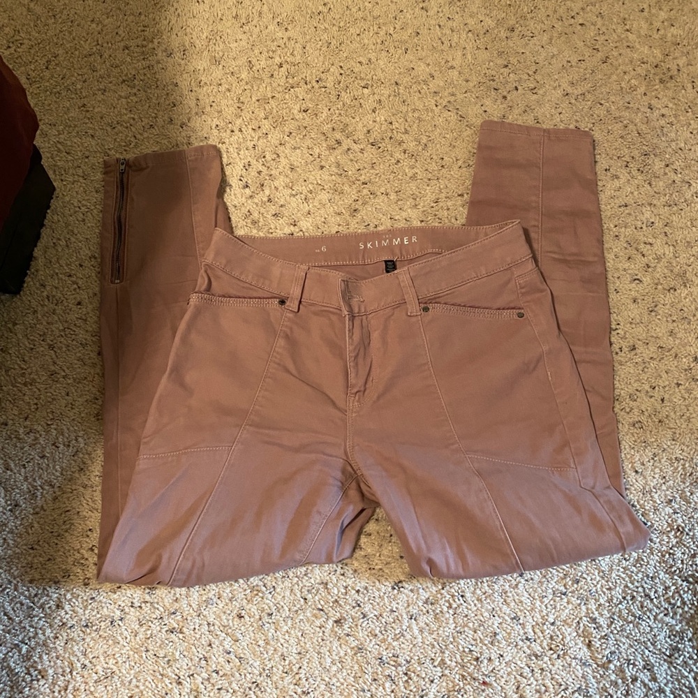 Size 6 pink the skimmer skinny jeans